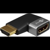 Goobay 72010 HDMI 2.1 apa - HDMI 2.1 apa 90° Toldó Adapter - Fekete (RB72010)