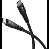 Goobay 73954 USB-C apa - USB-C apa 2.0 Adat és töltőkábel 2m - Fekete (73954)