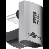 Goobay 74445 USB-C apa - USB-C anya 180° Toldó Adapter - Szürke (74445)