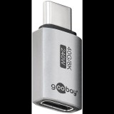 Goobay 74447 USB-C apa - USB-C anya Toldó Adapter - Szürke (74447)