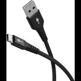 Goobay 74527 USB-A apa - USB-C apa 2.0 Adat és töltőkábel 2m - Fekete (74527)