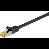 Goobay 91626 S/FTP CAT6A Patch kábel 5m - Fekete (91626)