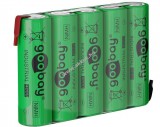 Goobay akku pack (AA) NiMH típus AA-5 RTU - forrfüles 6V 2100mAh