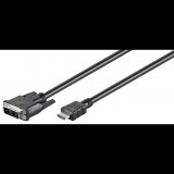 Goobay DVI-D - HDMI kábel 2m Fekete (50580)