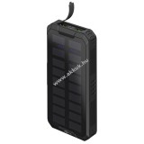 goobay túra víz/ütésálló szolár/napelemes powerbank USB vésztöltő külső akku 20000mAh, PD