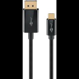 Goobay USB-C - DisplayPort 4K Átlakító kábel 1m - Fekete (75704)