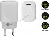 Goobay USB-C hálózati adapter 20W, gyorstöltő PD (Power Delivery)