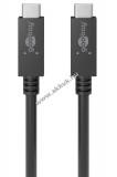 Goobay USB-C - USC-C töltő és szinkronizáló kábel 100W PD power delivery - Kiárusítás!