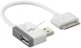 Goobay USB HUB + kábel -  kb. 18cm USB -> Apple - A készlet erejéig!