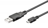 Goobay USB kábel (USB 2.0) micro USB csatlakozóval 3m fekete