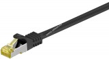 Goobay UTP kábel CAT7, fekete, 3m, RJ45 csatlakozó