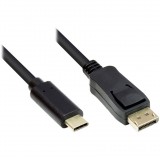 Good Connections USB-C apa - DP1.2 apa Átalakító kábel 2m - Fekete (GC-M0106)