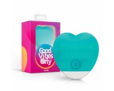Good Vibes Only Good Vibes Oron - akkus, szíves csikló vibrátor (türkiz)