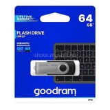 GoodRam Pendrive 64GB, UTS2 USB 2.0, Fekete (UTS2-0640K0R11)