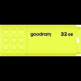 Goodram UME2 USB flash meghajtó 32 GB USB A típus 2.0 Sárga (UME2-0320Y0R11)