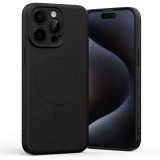Goospery Mercury MagSafe félszilikon iPhone 15 Pro Max 6,7" fekete tok