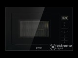 Gorenje BM251SG2BG beépíthető mikrohullámú sütő, fekete üveg