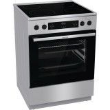Gorenje GECS6C70XPA 4 zóna, 71 l, 10.3 kW inox-fekete elektromos tűzhely