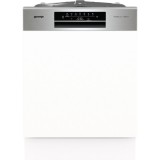 Gorenje GI642D60X, Részben Beépíthető, 14 Teríték, 7 Hőfok, 6 Program, (D) Fehér-Inox mosogatógép