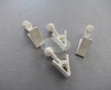 Görgős műanyag csipesz mennyezeti sínhez (20 db/cs.)