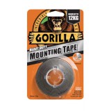 GORILLA Heavy Duty Mounting Black Tape fekete kétoldalas ragasztószalag kültérre is 2,54cm x 1,52m