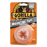 Gorilla Mounting Tape Kristálytiszta Kétoldalas öntapadós Ragasztószalag 2,54cm x 1,52m ( 3044100)