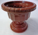 Görög váza, 30 cm, barna műanyag (286)