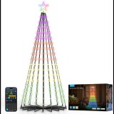 Govee RGBIC Matter karácsonyfa csillaggal, 1,8 m (H6840311)