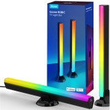 Govee RGBIC WiFi + Bluetooth Flow Plus fénysávok Ideális 45 és 70hüvelyk közötti televíziókhoz.
