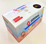 Goviral gyerek méretű, 3 rétegű nemszőtt-textilmaszk, 5 mix színben, 5x10 darabos doboz