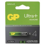 GP Batteries GP B03114 Ultra Plus AAA (LR03) alkáli mikroceruza elem 4db/csomag