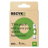 GP Batteries GP ReCyko NiMH Akkumulátor HR03 (AAA) 850mAh 4db