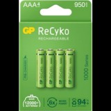 GP ReCyko NiMH Akkumulátor HR03 (AAA) 950mAh 4db (100AAAHCE-5EB4)