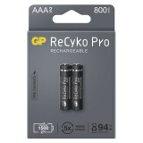 GP ReCyko Pro NiMH Akkumulátor HR03 (AAA) 800mAh 2db. Min. 1500x tölthető