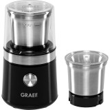 Graef CM 102 200 W, 85 g Fekete-Inox-Átlátszó kávédaráló