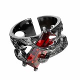 Grafit rubinos gyűrű