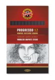 Grafitceruza, 4B, KOH-I-NOOR 8911 Progresso (TKOH89114B)