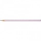 Grafitceruza, B, háromszögletű, FABER-CASTELL "Sparkle", metál rózsaszín