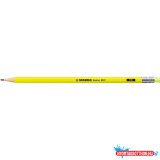 Grafitceruza HB, radíros, neon sárga test Stabilo Swano