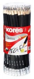 Grafitceruza radírral, HB, háromszögletű, KORES (IK92372)