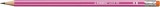 Grafitceruza radírral, HB, hatszögletű, STABILO Pencil 160, rózsaszín (TST216001HB)