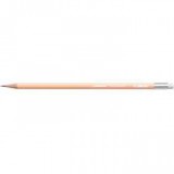 Grafitceruza radírral, HB, hatszögletű, STABILO "Swano Pastel", barack [12 db]