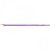Grafitceruza radírral, HB, hatszögletű, STABILO "Swano Pastel", lila [12 db]