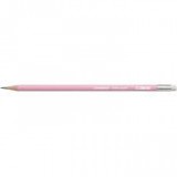 Grafitceruza radírral, HB, hatszögletű, STABILO "Swano Pastel", pink [12 db]