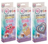 Grafix Gyémántfestés szett, kulcstartó, 3 féle változat (bagoly, muffin, szív)