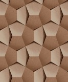 Grandeco Barna 3D mintás tapéta (Tempo A54602)