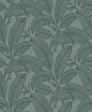 Grandeco Zöld trópusi levél mintás tapéta (Attitude A66401)