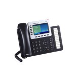 Grandstream GXP2160 VoIP asztali telefon (SIP, kihangosítás, hívószám kijelzés, hívás időtartam kijelzés, fekete-szürke)