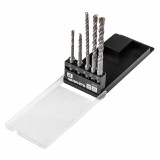 GRAPHITE Betonfúró készlet, SDS PLUS, 2 élű, dupla spirálos, 5-10mm 5db-os (56T169)
