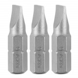 GRAPHITE Csavarhúzó bit lapos SL6X1, 25mm, 3db (56T545)